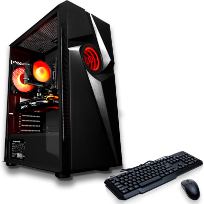 SAAV T101 Vortex Gaming PC - Intel Core i5 3.2GHz, 16GB, AMD RADEON RX 580 8GB GDDR5, 512GB SSD, RGB, WiFi 5, Win 10